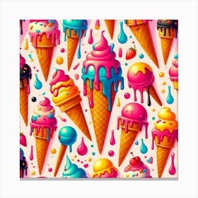 Ice Cream Delight Canvas Print