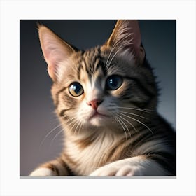Kitten Portrait Canvas Print