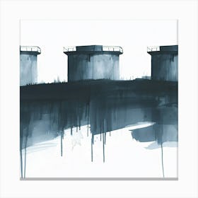 Water Towers Canvas Print