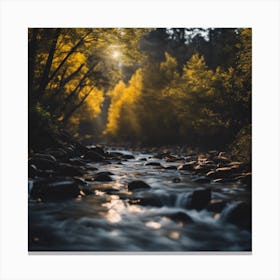 Autumn River 4 Canvas Print