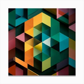 Abstract Geometric Pattern 41 Canvas Print