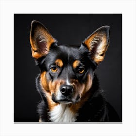 Portrait Of A Dog Canvas Print