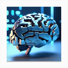Artificial Intelligence Brain 46 Canvas Print