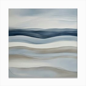Abstract 'Blue Wave' Canvas Print
