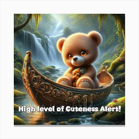 High Level Of Cuteness Alert Canvas Print