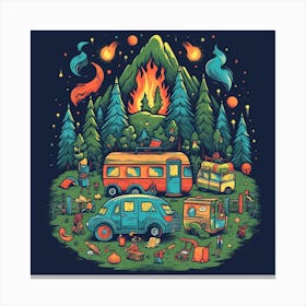 Campfire 1 Canvas Print