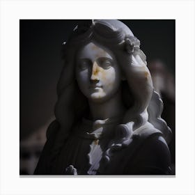 Statue Of The Virgin Canvas Print