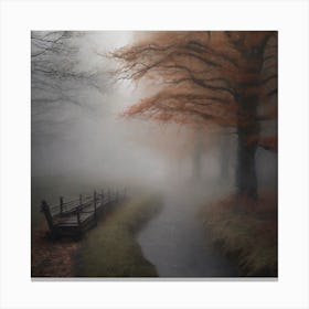 Misty Autumn Canvas Print