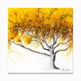 Sunflower Fire Tree Canvas Print