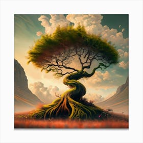 A Leafy Tree In The Middle Of Nowhere The Terri 2 Canvas Print