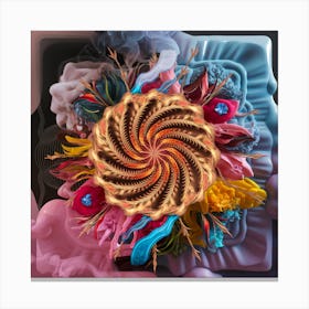 Spiral Flower Canvas Print