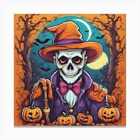 Halloween Skeleton 2 Canvas Print