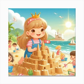 Sand Castle Canvas Print