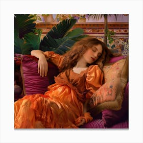 Repose in Amber Canvas Print