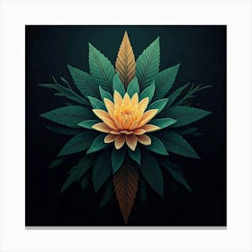 Flower Of Marijuana 1 Canvas Print