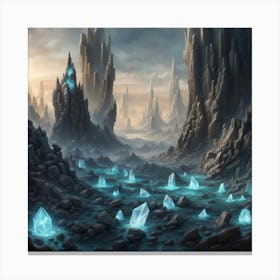 Ice Crystals Canvas Print