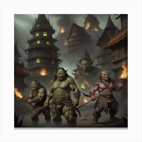 Orc invasion Canvas Print