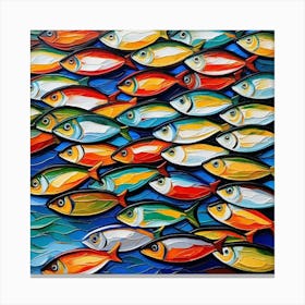 School Of Fish Canvas Print