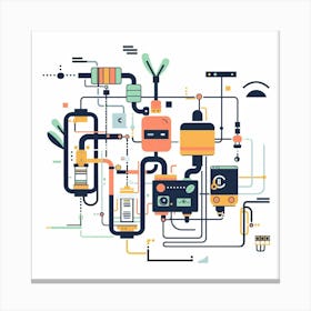 A Workflow Automation Minimal Illustration 1718669203 1 Canvas Print