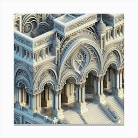 magnificence in marble Canvas Print