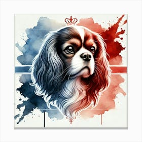 Watercolor Cavalier King Charles Spaniel 1 Canvas Print