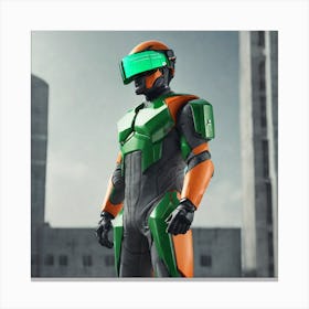 Futuristic Space Suit Canvas Print