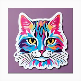 Colorful Cat Canvas Print