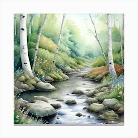 Birch Forest Canvas Print