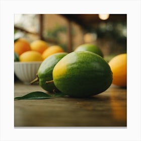 Oranges And Lemons Canvas Print