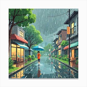 Rainy Day Canvas Print