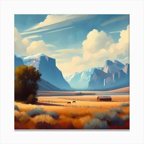 Landscape Painting 105 Canvas Print