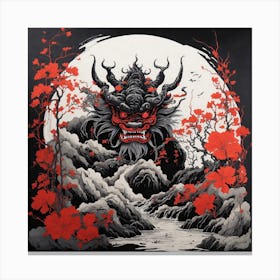 Asian Demon Canvas Print