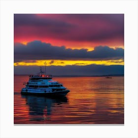 Sunset On The Water 29 Canvas Print