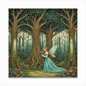 Fairy In The Forest 3 Canvas Print