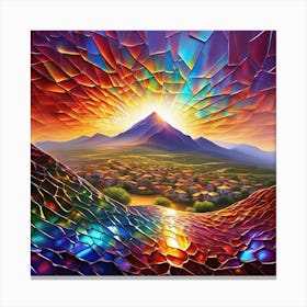 Stained Glass Painting Canvas Print