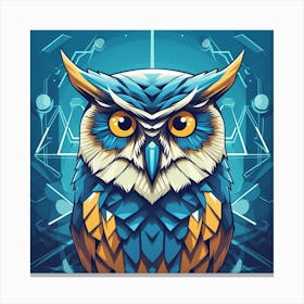 Abstract Owl 1 Canvas Print
