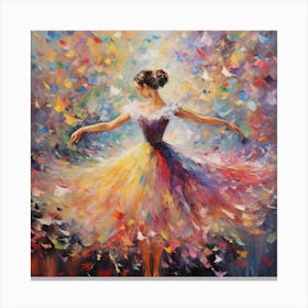 Dancer With Butterflies 1 Canvas Print