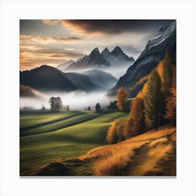 Autumn In The Mountains 42 Canvas Print
