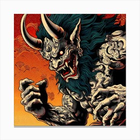 Oni S Wrath 9 Canvas Print