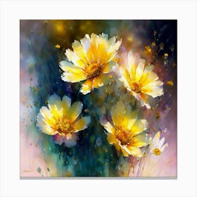 Yellow Cosmos Canvas Print