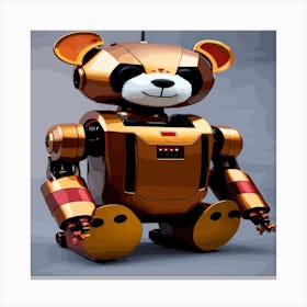 Robot Bear new look Canvas Print