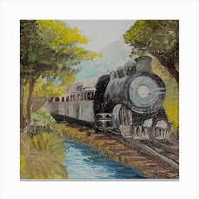 "Train to Boundless Horizons" Painting Canvas Print