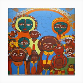 African Family Canvas Print