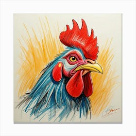 Rooster 12 Canvas Print