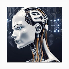 Portrait Of A Robot 29 Canvas Print