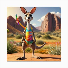 Kangaroo Canvas Print