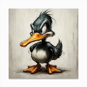 Duck angry Canvas Print