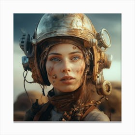 Richardvachtenberg 8000 Years Woman Facewith A Cosmonaut Helmet C43b4cab 5be4 4fe8 Acdc Bd514dbff414 Canvas Print