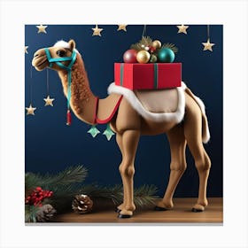 CHRISTMAS CAMEL Canvas Print