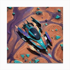 Alien Spacecraft Canvas Print